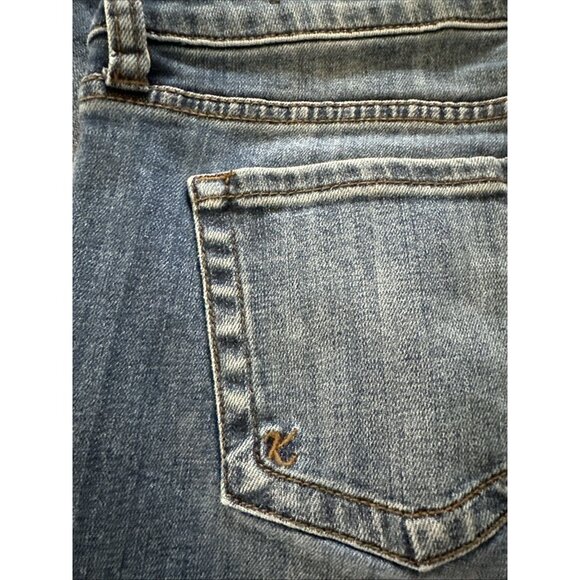 Kut From The Cloth 10P Catherine Boyfriend Jeans Mid Rise Slim Medium Wash Blue - Picture 10 of 12